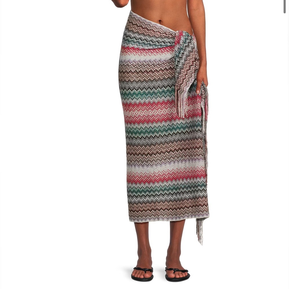 Missoni Chevron Fringed Pareo Sarong